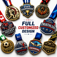 Hockey Crossfit Toernooi Zinklegering Medaille Zachte Emaille Op Maat Voetbalmedailles voor Kampioenschap Award Finisher Kampioen Beloning