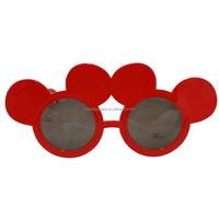 Nouvelles lunettes de soleil en plastique rouges et noires, accessoires photo pour souris, pour fêtes d'enfants, Noël, anniversaires et Nouvel An