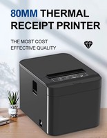 Impresora Térmica POS Q822 de 80 mm, Pequeña, Económica, Rollo de Papel para Recibos Gratis en Stock, Interfaz USB, 203 dpi, 1 Año de Garantía