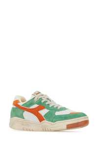 Garantía de calidad Diseñador Diadora B.560 Tobillo acolchado usado Zapatillas de cuero y gamuza multicolor - Product Image 2