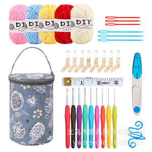 Kit Completo de Materiales <span class=keywords><strong>para</strong></span> <span class=keywords><strong>Bordado</strong></span> Redondo y <span class=keywords><strong>Crochet</strong></span> <span class=keywords><strong>para</strong></span> <span class=keywords><strong>Principiantes</strong></span>, Bolsa de Hilo con Aguja de 2mm, <span class=keywords><strong>para</strong></span> Tejer en Casa, Looen CK219 - Product Image 5