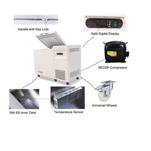 Congelador Horizontal Médico de Gran Capacidad (58L) -60°C, Venta al por Mayor, Precio para Uso en Laboratorio, DW-60W58 - Product Image 5