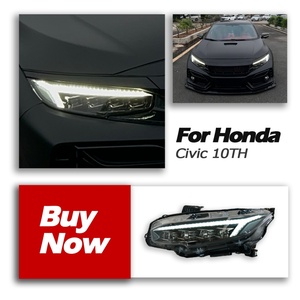 Conjunto de Faros Delanteros LED para Automóvil, Modificación para Modelos 16-21, Décima Generación para Honda Civic, Luz de Circulación Diurna de Décima Generación - Product Image 5