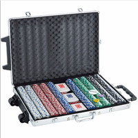 Jeu de 1000 jetons de Poker Texas, en argile polymères, classiques, couleurs multiples, set de jetons de poker