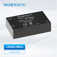 Modul Konverter AC DC MORNSUN 60W LDE60-20Bxx, Catu Daya Pemasangan di Papan, Input Universal 85-264VAC, Modul Daya Kompak