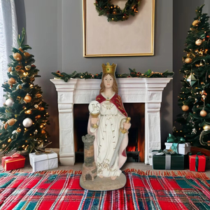 <span class=keywords><strong>Santa</strong></span> <span class=keywords><strong>Barbara</strong></span> 36 pollici resina religiosa statua figurina artistico modello di tecnica di pittura per regali di natale artigianato religioso - Product Image 4
