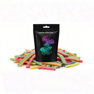 Sacs en mylar de 3,5 g à impression personnalisée noire, étanches à l'odeur, debout, doypack, pochette pour l'emballage de biscuits, stockage d'herbes - Product Image 2