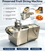 Machine commerciale de découpe de fruits confits et séchés, dattes, noix de coco, fruits conservés en cubes