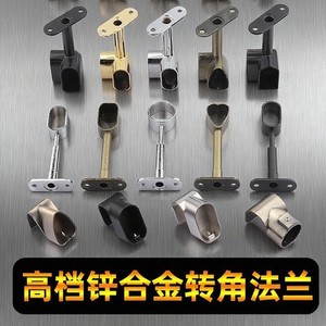 Zinc Alloy Clothes Rod Support Wall Mount Non Detachable Wardrobe Hardware Accessory Corner Bracket Plating Finish - Product Image 5