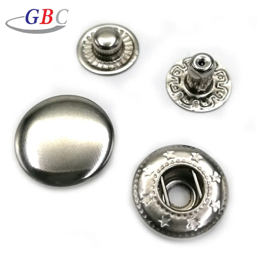 Factory wholesale metal 18mm big snap button for garment accessories