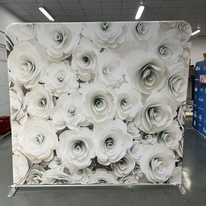 Cadre en tissu tendu en aluminium moderne de 8 x 7,5 pieds pour photomaton, installation facile, fonction détachable pour les accessoires d'affichage - Product Image 1