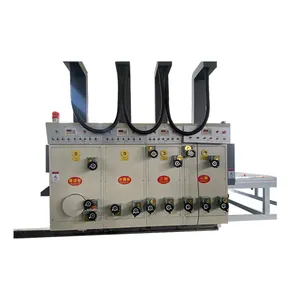 4 Color Chain Feed Flexo Printing Machine with Slotter and Die Cutter