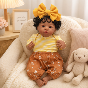 BAkwbwBY Poupée Bébé Reborn de 46 cm à Corps Souple, Style Réaliste, avec Tenue, <span class=keywords><strong>Biberon</strong></span>, Sucette, Carte de <span class=keywords><strong>Naissance</strong></span>, Cadeau Personnalisé - Product Image 1