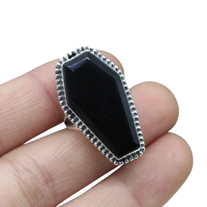 925 Sterling Silver Black Onyx Bezel Setting <b>Spinner</b> <b>Ring</b> Solid Natural Gemstone Handmade Trendy Unisex Party Jewelry Third <b>Ring</b> - Product Image 2