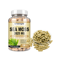 Greenpie plus Bladderwrack et racine de bardane en capsules Gut Health Sea Moss Suppléments végétaliens