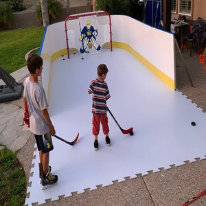 Tabla de entrenamiento de hockey sobre hielo para patinaje, señuelos sintéticos de ganso, tabla de PVC para ejercicio - Product Image 1