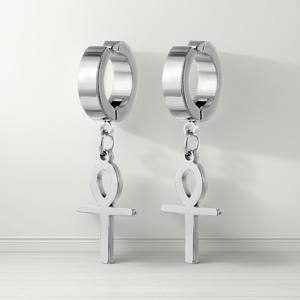 Новые простые и элегантные серьги-гвоздики подходят для мужчин. Серьги-гвоздики с модным крестообразным дизайном - Product Image 4