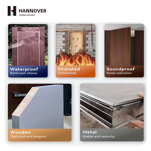 HANNOVER Porte en bois massif acoustique de qualité supérieure Porte intérieure en bois à isolation thermique Séparateur de pièce d'entrée silencieux et durable - Product Image 3