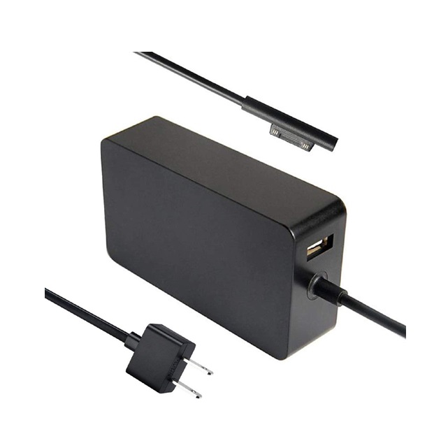 Зарядное устройство для ноутбука 102W 15V 6.33A адаптер питания зарядное устройство Surface Book 2 1 поверхности ноутбука, версия 1, 2, 3, ремешок с usb-портом и 6ft шнур питания