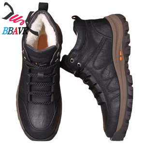 Zapatos Casuales de Invierno para Hombre, Zapatillas Deportivas para Exteriores, Suela de Goma Ligera Antideslizante, Forro de Tela de Algodón, Mayor Comodidad - Product Image 1