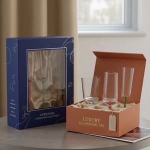 Calici di Lusso Fatti a Mano Trasparenti per Champagne con Stelo Lungo, Flûte Scintillanti per Uso Domestico e Feste - Product Image 6