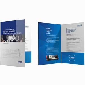 <span class=keywords><strong>Dossier</strong></span> de présentation personnalisé 6x9 avec logo A4 A5, porte-documents à deux poches pour déclarations fiscales et cartes - Product Image 6