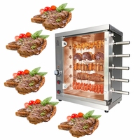 Matériel de restauration commercial, four à rôtir électrique à 3 niveaux, grill rotatif, rôtissoires, machine à poulet, kebab, barbecue, machine à viande