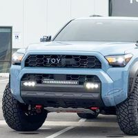 Nouvelle calandre de voiture ABS style 2025, noir mat, avec barre LED et lumière ambre, en plastique, pour 4Runner 6ème génération 2026-2027