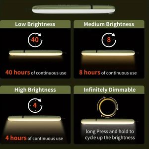 2024 extérieur pliant gonflable Camping lumière solaire gonflable lumière étanche magnétique aspiration colonne réparation lumière bâton lampe - Product Image 5