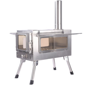 Poêle à bois en acier inoxydable pour le camping en plein air, pour le chauffage <span class=keywords><strong>de</strong></span> la tente - Product Image 2