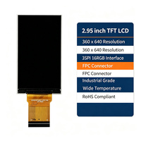Layar LCD TFT RGB 3SPI-16 2,95 Inci Resolusi 360*640 40 PIN dengan Kaca Pelindung Tersedia, Dapat Digunakan untuk Perangkat Pintar