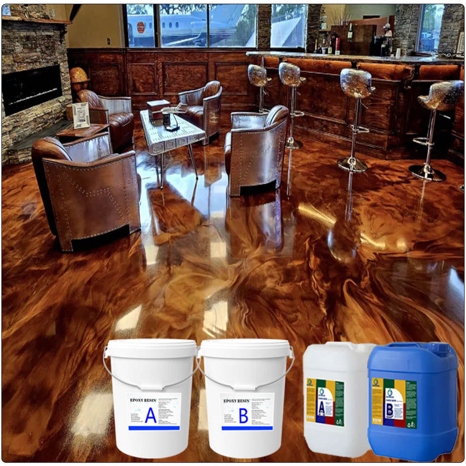 أرضيات معدنية عالية الجودة بسعر الجملة ، راتنجات الإيبوكسي ، متعددة ...