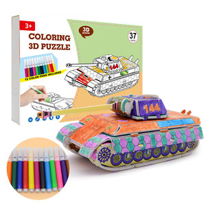 Set <span class=keywords><strong>Puzzle</strong></span> 3D per Colorare e Dipingere, Arte e Artigianato per Bambini, Regalo Creativo e Divertente Fai-da-Te per Ragazze e Ragazzi - Product Image 5