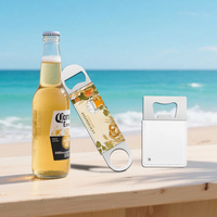 Ouvre-bouteilles à sublimation en métal + PU personnalisés pour le bricolage Ouvre-bouteilles promotionnels pour boissons pour impression recto verso