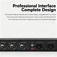 Égaliseur numérique IA à suppression automatique des interférences, déphaseur de fréquence 5Hz/1Hz, amélioration vocale, microphone audio multi-effets