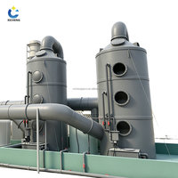 Tour de purification des gaz d'échappement industrielle en PP/SS/FRP pour la suppression des brumes acides et des particules, épurateur humide et absorbeur de gaz d'échappement