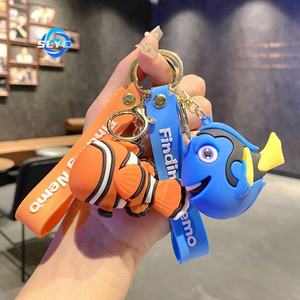 Porte-clés Clownfish transfrontalier, nouveau modèle Finding <span class=keywords><strong>Nemo</strong></span>, dessin animé créatif, porte-clés de voiture - Product Image 3