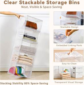 Hot Selling Products 2025 Plastic Shoe <b>Box</b> <b>Storage</b> Sneaker <b>Box</b> Transparent Shoe <b>Box</b> - Product Image 3