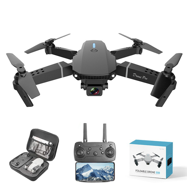 2024 Hot Sale Drone with Dual 4K HD Camera and Wide-Angle Live WiFi Video hd High Quality Mini E88 Evo Drone