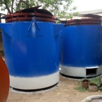 Horno de carbonización activa de carbón vegetal, carcasa de Palma sin humo ambiental