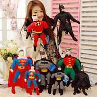 Jouets en peluche Spider-Man, Batman, Superman, figurines Avengers pour l'extérieur de voiture, figurines pour le toit de voiture, porte-clés en peluche, best-sellers