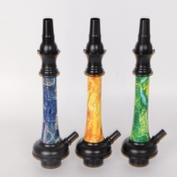 Petit ensemble de vente en gros de shisha de narguilé d'alliage d'aluminium simple moderne avec le prix bon marché de finition de miroir