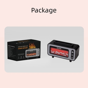 7 colores LED 3D llama de fuego chimenea simulada difusor ultrasónico de aceites esenciales humidificador de aire uso en Hotel 1 año USB YS - Product Image 6