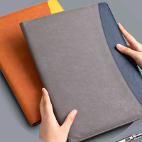 A4 A5 Laptop Tablet case Maletín Documentos Polipiel Escuela de negocios Carpeta de cuero Carpeta Organizador de cartera con logotipo