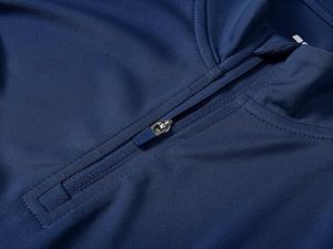 100% poliéster de secado rápido cuarto cremallera manga larga Camiseta mujer entrenamiento correr UPF 50 + protección solar pulóver camisas - Product Image 5