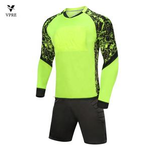 Jersey kiper sepak bola anak-anak dewasa kustom seragam kiper sepak bola murah spons perlindungan keselamatan kit kiper MJ801 - Product Image 3