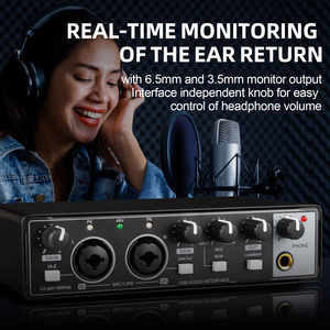 Interfaz <span class=keywords><strong>de</strong></span> Audio Profesional Biner MD22 24bit 192kHz a Precios <span class=keywords><strong>de</strong></span> Fábrica <span class=keywords><strong>Tarjeta</strong></span> <span class=keywords><strong>de</strong></span> <span class=keywords><strong>Sonido</strong></span> USB para Grabación en <span class=keywords><strong>Estudio</strong></span> <span class=keywords><strong>de</strong></span> Música - Product Image 4