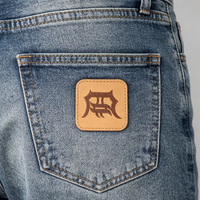 Écussons personnalisés en cuir PU, pressés à chaud, écologiques, avec logo en relief, pour étiquettes de jeans, accessoires de vêtements à coudre, vente en gros OEM