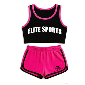 Hot Màu Hồng Hoạt Động Top Chất Lượng Cao Đào Tạo Mặc Cô Gái Khối Màu Sắc Thể Thao Áo Ngực Hàng Đầu Tập Thể Dục - Product Image 2