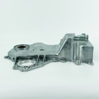 Suku Cadang Mobil kualitas tinggi penutup pompa oli rantai waktu Assy 21350-03051 untuk Hyundai Kia Truck Sonata Model bahan Aluminium